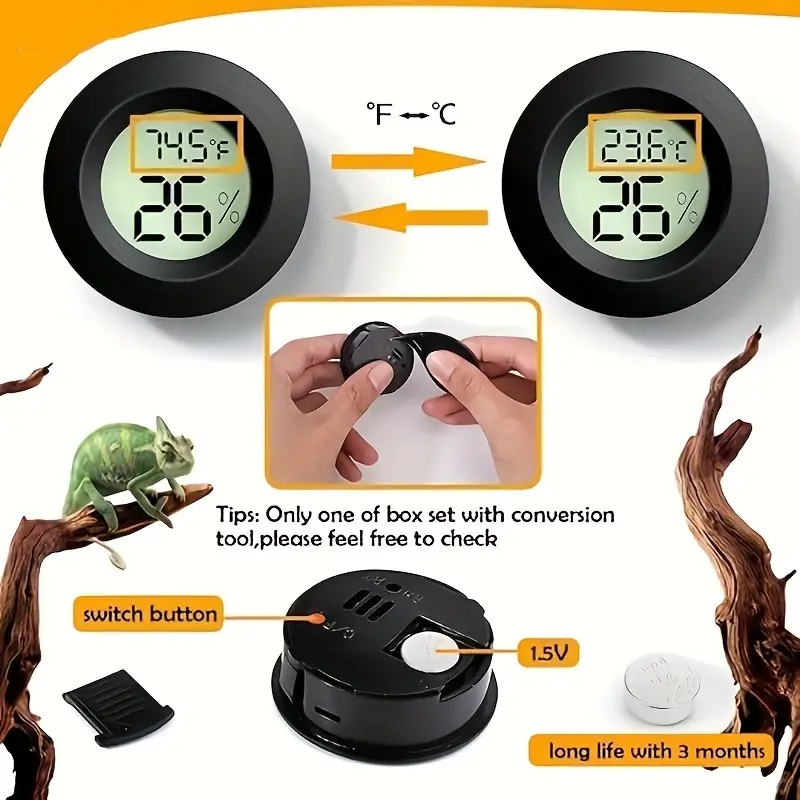 ℉/℃ Mini LCD Digital Thermomet - Temperature Humidity Sensor reseña y precio