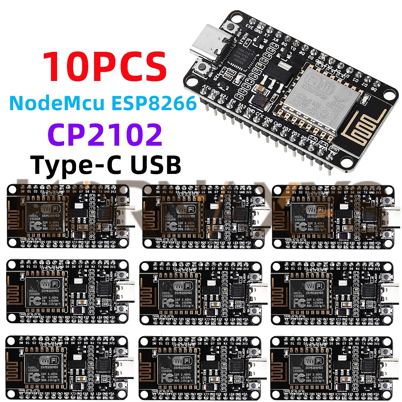 1-10PCS/Wireless Module CP2102 - Esp8266 Nodemcu Board reseña y precio