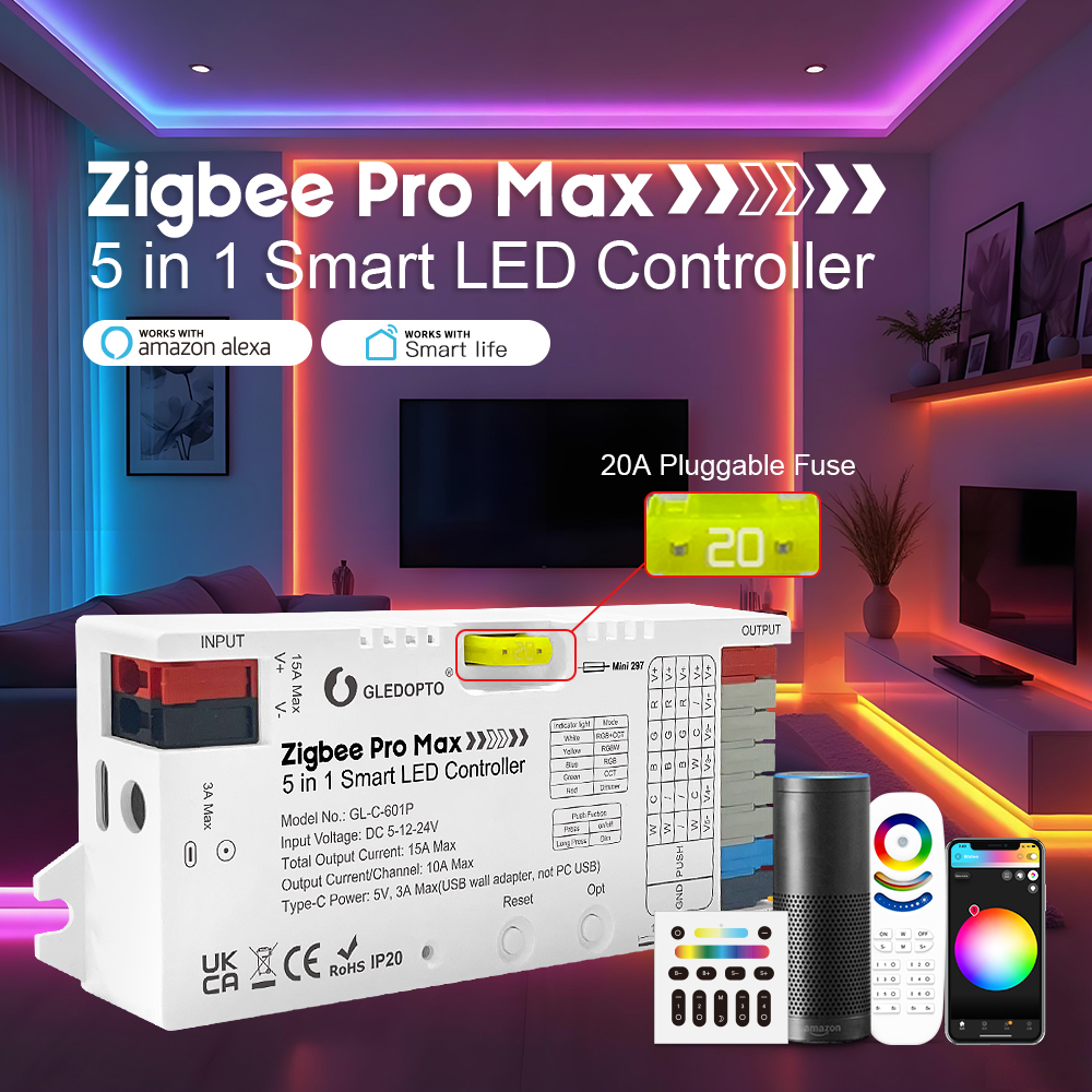 GLEDOPTO ZigBee 3.0 Pro Max 5- - Zigbee Coordinator Stick reseña y precio