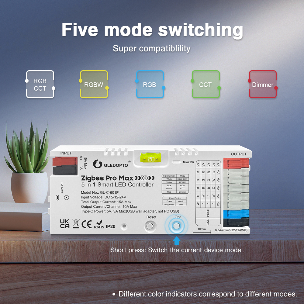 GLEDOPTO ZigBee 3.0 Pro Max 5- - Zigbee Coordinator Stick reseña y precio