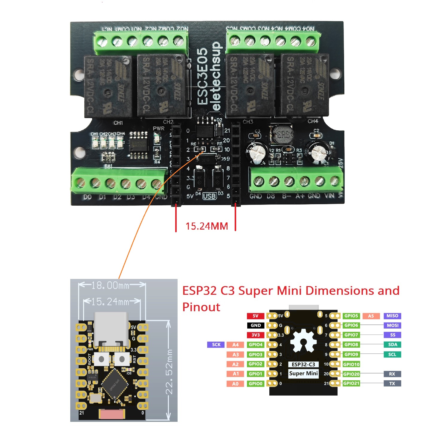 ESP32 C3 Super Mini Developmen - Home Automation With Arduino reseña y precio