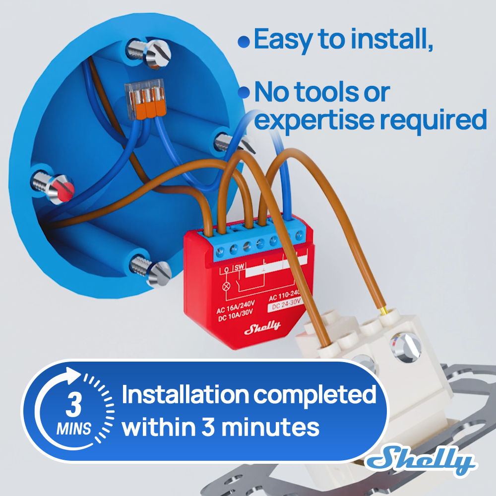 Shelly Plus 1PM Smart Home Lif - Shelly Relay Module reseña y precio