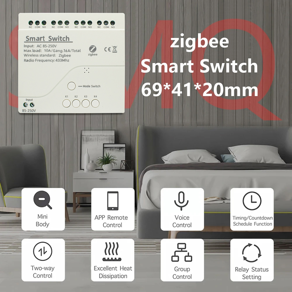 Zigbee Smart Switch Wifi Relay - Home Automation Technology reseña y precio