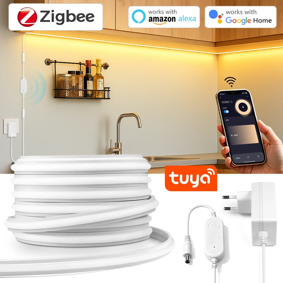 Zigbee 3.0 24V Neon LED Strip  - Zigbee Coordinator Stick reseña y precio
