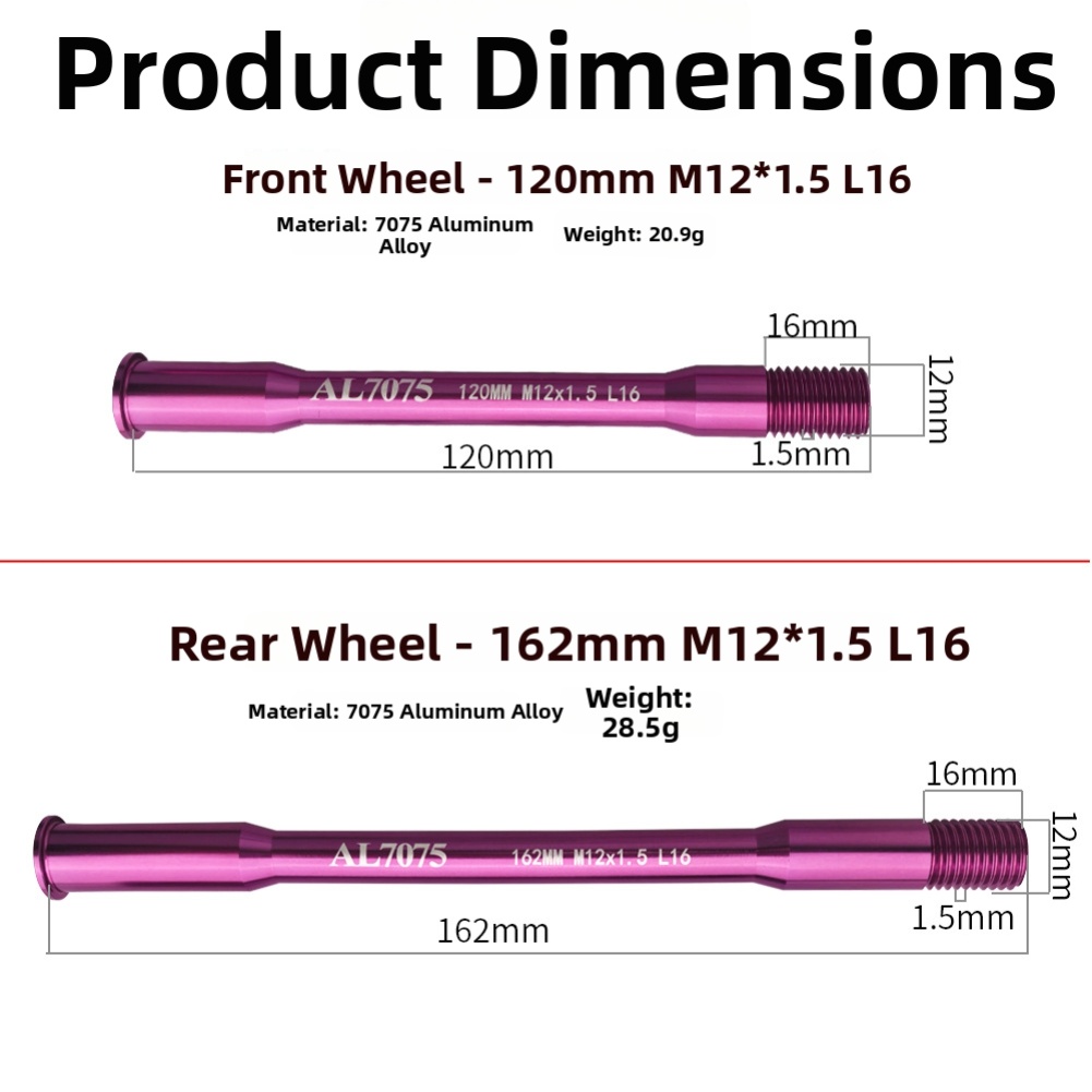 Bicycle Thru Axle AD350 300 50 - Matter Hub Thread reseña y precio