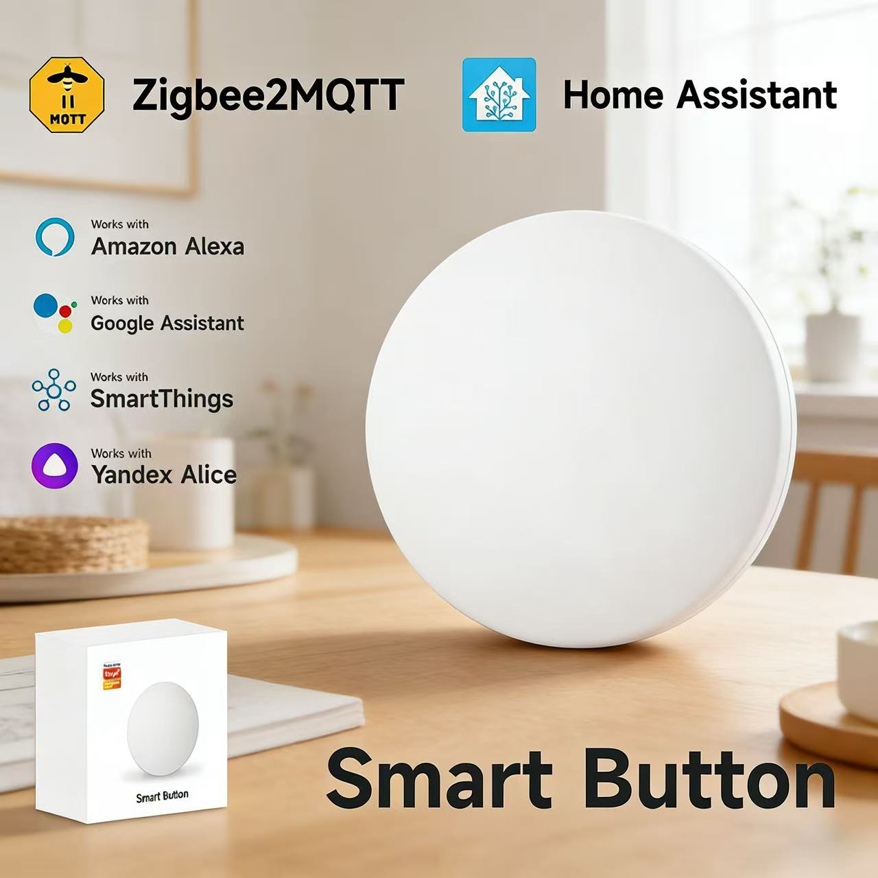 Zigbee3.0 2MQTT Smart Button S - Home Automation Technology reseña y precio