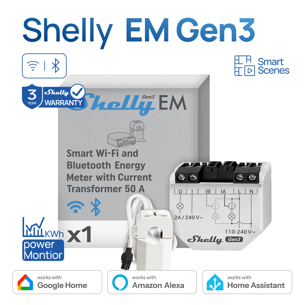 Shelly EM Gen3 Smart Home WiFi - Shelly Relay Module reseña y precio