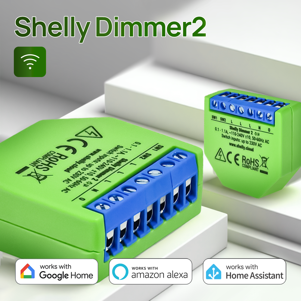 Shelly Dimmer 2 Smart Switch M - Shelly Relay Module reseña y precio