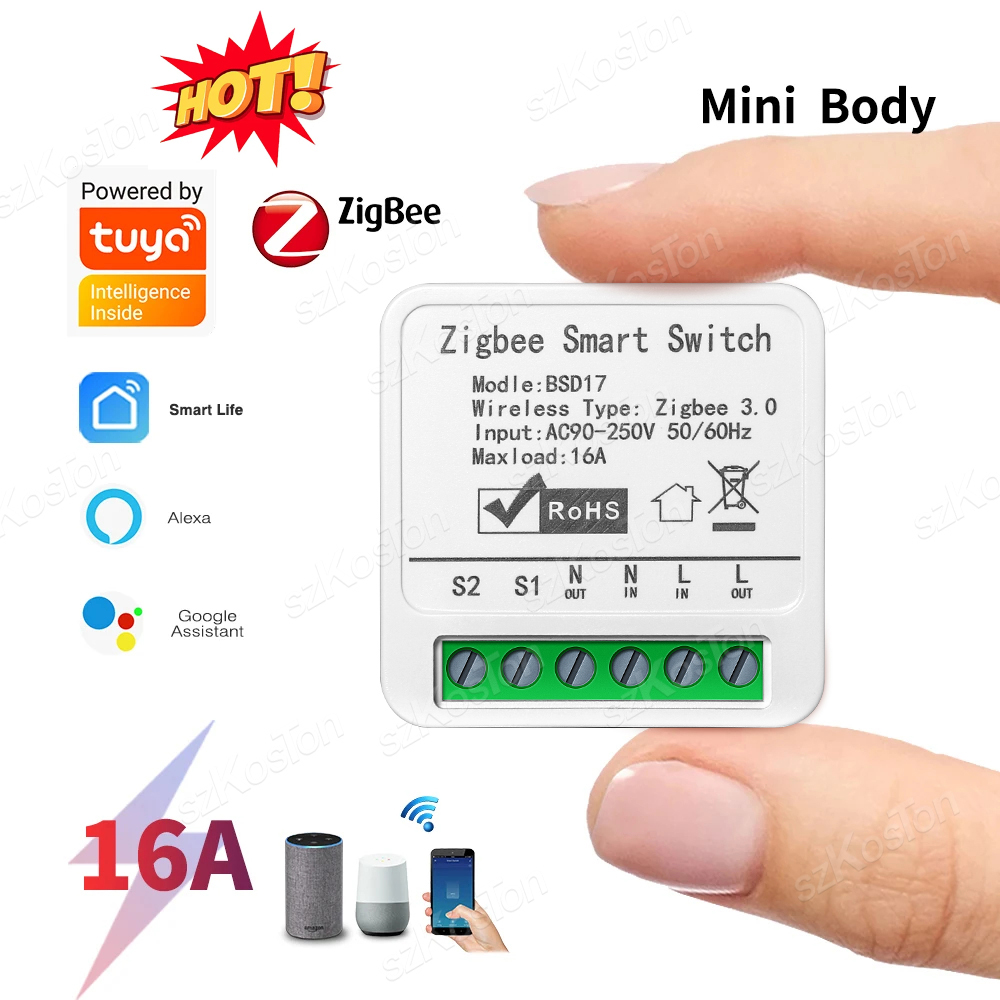 16A Tuya ZigBee Smart Switch M - Diy Home Automation Hub reseña y precio