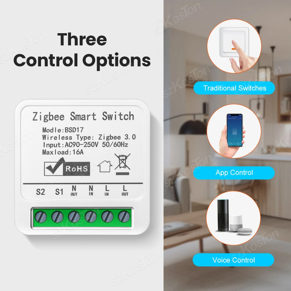 16A Tuya ZigBee Smart Switch M - Diy Home Automation Hub reseña y precio